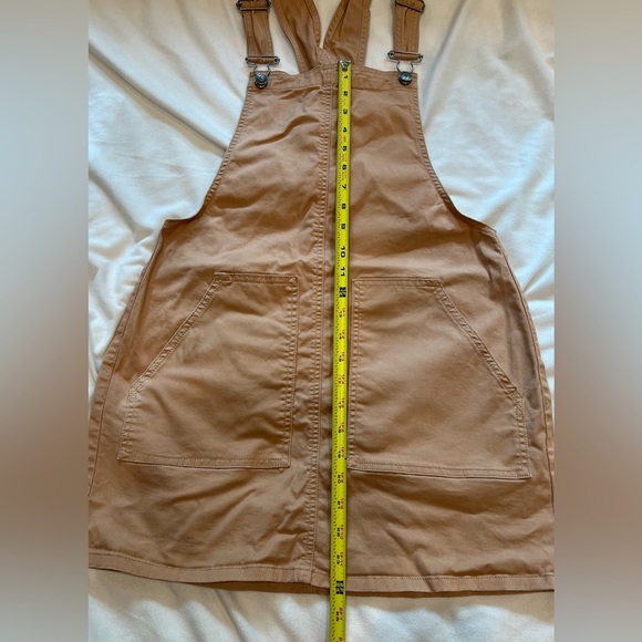 Garage Versatile Layering Camel/Tan Dress Overalls with Pockets Size S - Picture 10 of 11